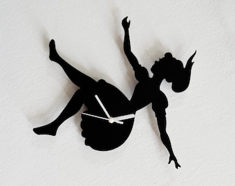Alice Clock - Wonderland - Falling in the Rabbit Hole - Wall Clock