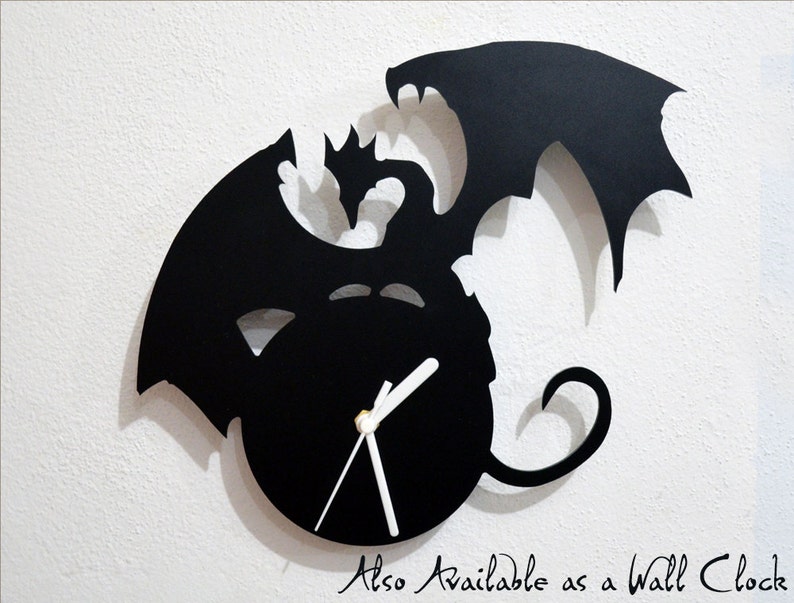 Dragon Silhouette Table Clock image 2