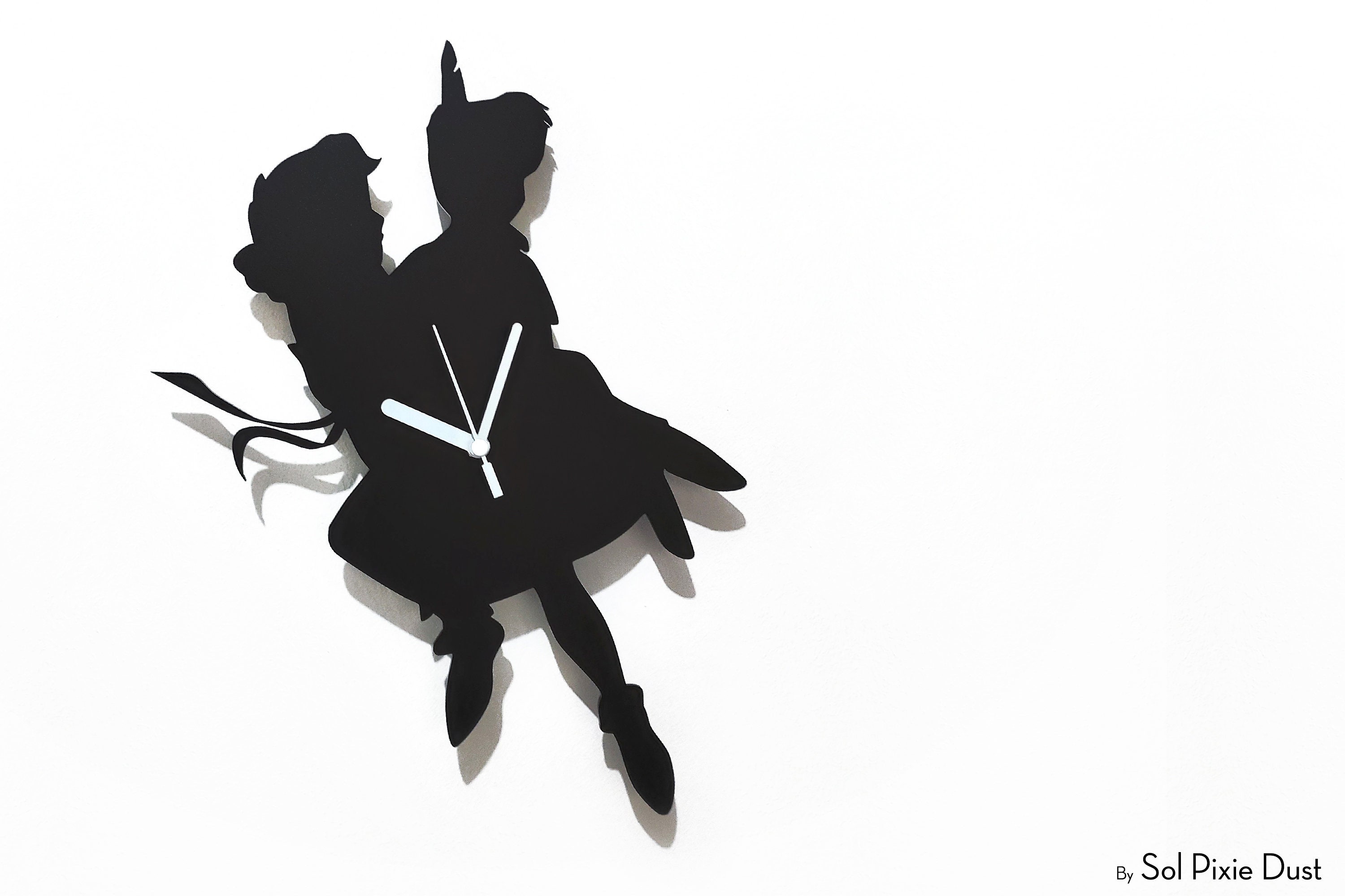 Peter Pan And Wendy Flying Silhouette