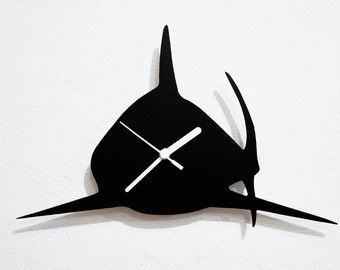 Shark  Silhouette - Wall Clock