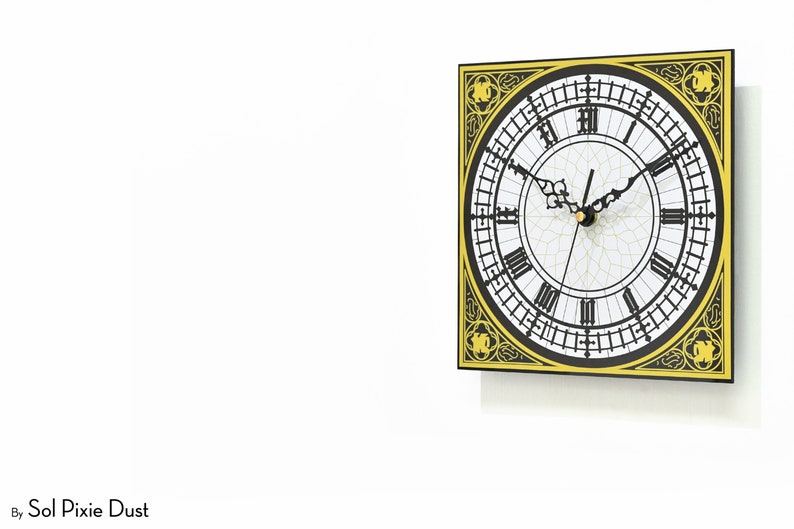 Big Ben Westminster Square Wall Clock Wall Decor London Etsy