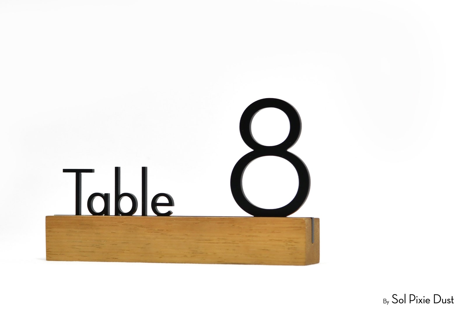 Modern Table Numbers Sign Wooden Table Number Stand Table Etsy