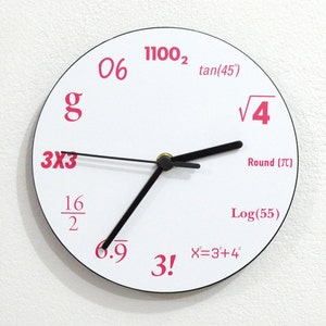Mathematik - Wanduhr