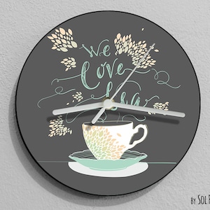 Nos encanta el reloj de pared de té