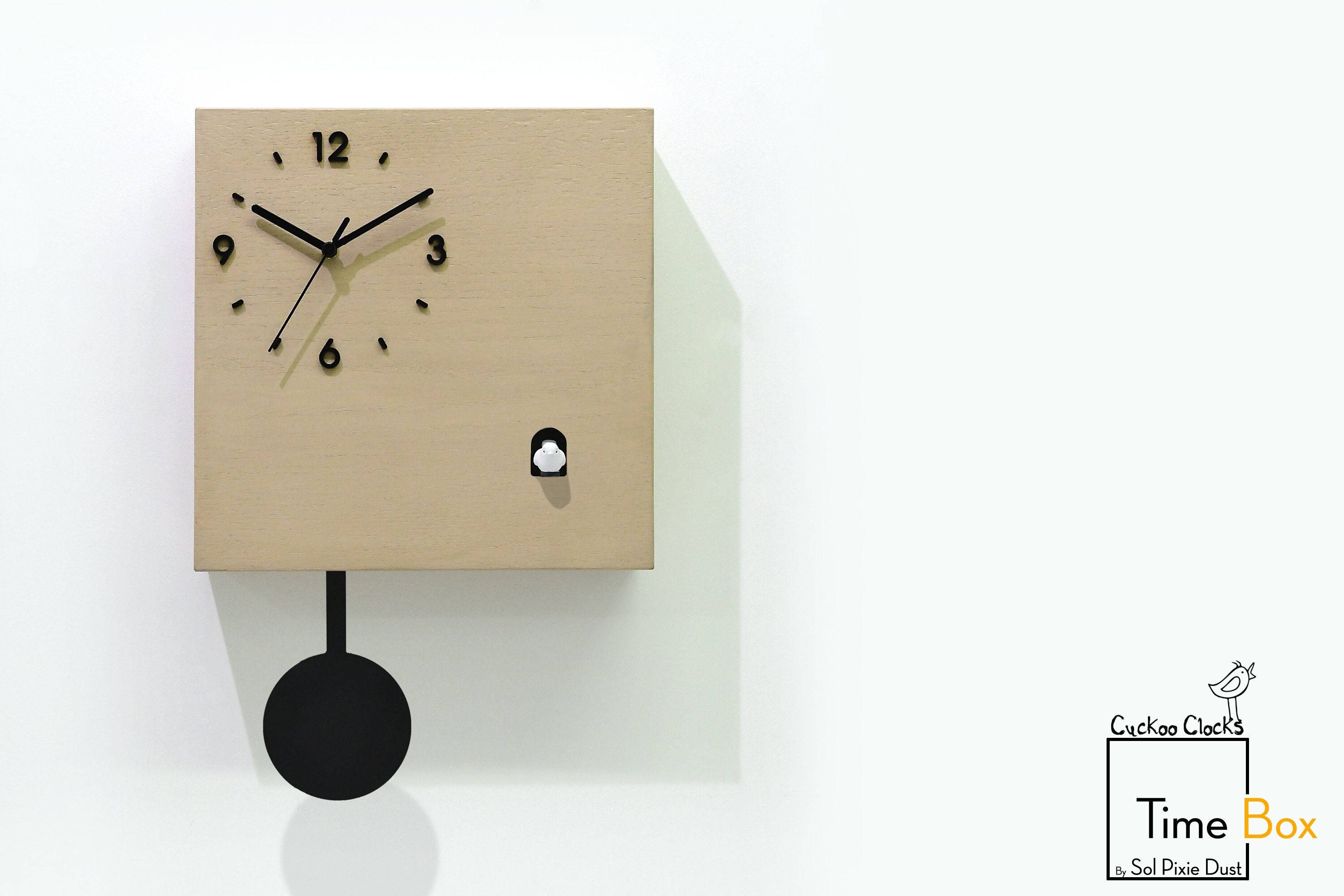 Horloge à Coucou Minimaliste Avec Carillon - Horloge à Coucou