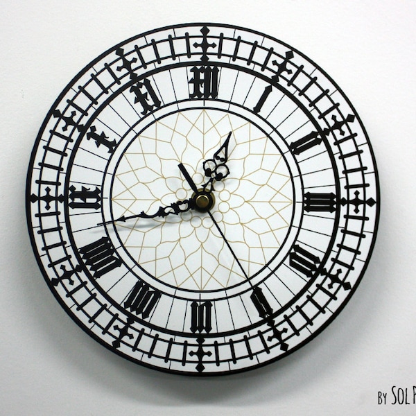 Reloj de pared Big Ben Westminster - Decoración de la habitación - Decoración de pared - Decoración de oficina - Opción RGB LED 5V