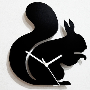 Squirrel Silhouette - Wall Clock