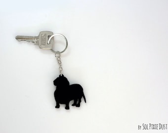 Dachshund Dog Keychain Silhouette