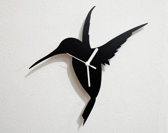 Hummingbird Silhouette - Wall Clock