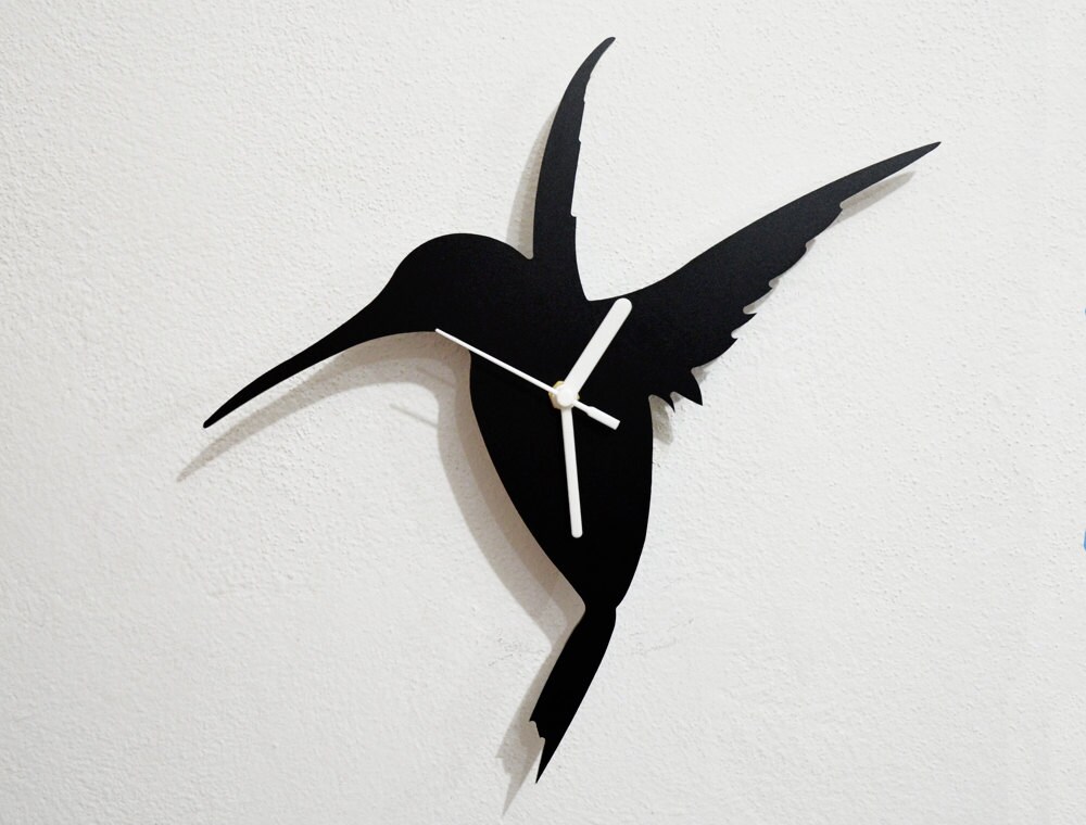 Hummingbird Silhouette - Wall Clock - Etsy