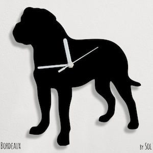 Dogue de Bordeaux Dog - Wall Clock Silhouette