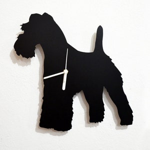 Kerry Blue Terrier Dog Wall Clock Silhouette image 1