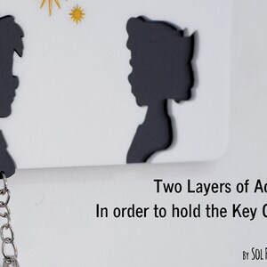 Beauty and the Beast Tale as old as time True as it can be Key Holder Key Chain image 3