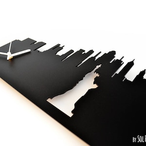 New York Skyline - Silhouette - Orologio da parete