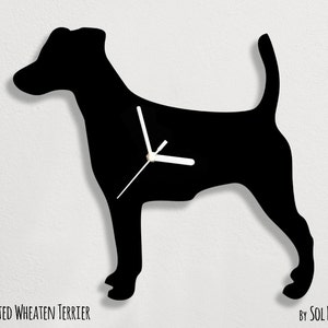 Smooth Fox Terrier Dog - Wall Clock Silhouette