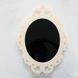 Modern Rococo Beige Photo Frame - Oval Baroque Picture Frame