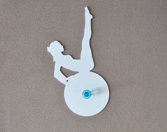 Gymnastics Silhouette - Wall Hook  / Coat Hook / Key Hanger