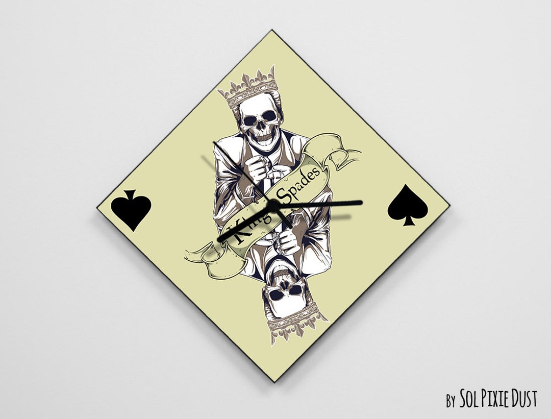 King of Spades Skull Day of the Dead dia De Los Muertos Calavera Wall