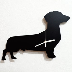 Dachshund Dog 4 Wall Clock Silhouette image 1