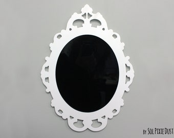 Modern Rococo White Photo Frame - Oval Baroque Picture Frame