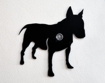 English Bull Terrier Dog  - Wall Hook  / Coat Hook / Key Hanger