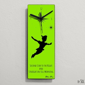 Peter Pan - Second Star to the Right and Straight on till Morning - Wall Clock