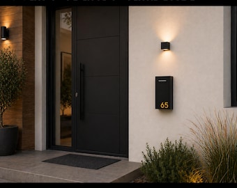 Type EU - Modern Wall Mount Mailboxes  with Custom Door Styles & Body Colors