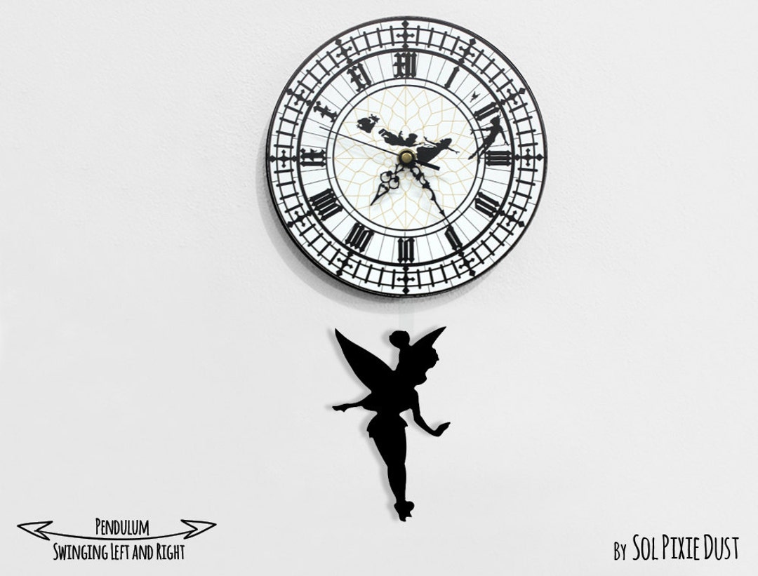 Buy Tinker Bell Swinging on the Big Ben Pendulum Wall Clock
