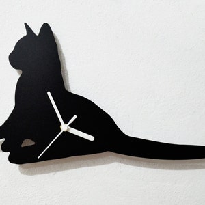 Katachtig Silhouet - Wandklok