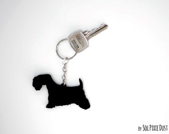 Scottish Terrier Keychain Silhouette