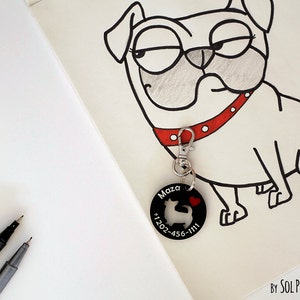Médaille pour chien - Cardigan Welsh Corgi - Carte d'identité personnalisée pour animal de compagnie, accessoire pour animal de compagnie