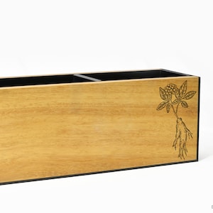 Wooden Utensil Holder - Personalized Kitchen Items - Laser Engraved Tool Holder - Kitchen Tools Holder - Dinning Table Decor - Ginger
