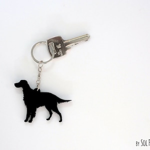 Irish Setter Dog Keychain Silhouette