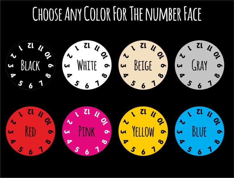 Stable Hand Rotating Numbers Green Wall Clock Etsy