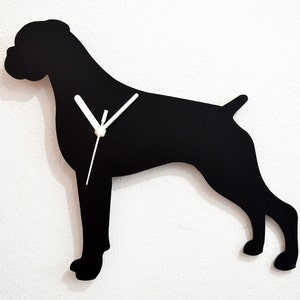 Boxer Dog- Wall Clock Silhouette