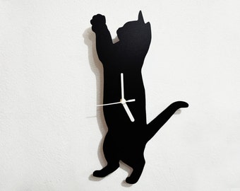 Cat Silhouette - Wall Clock