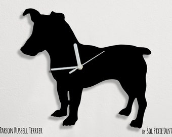 Parson Russell Terriër Hond - Wandklok Silhouet