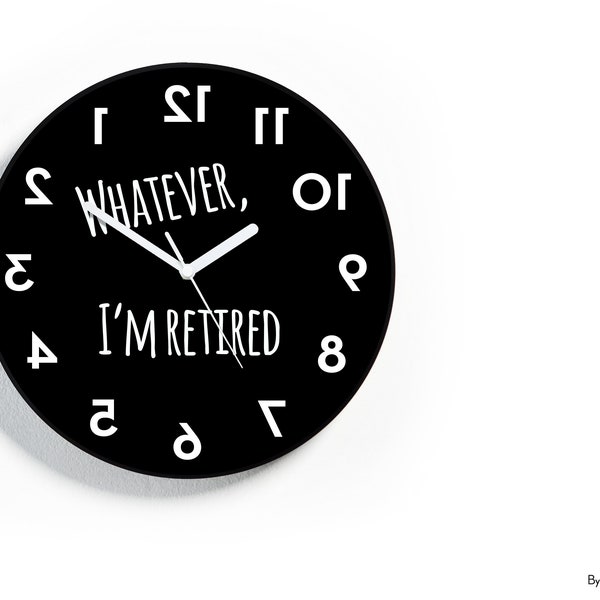 Backwards Wall Clock - Etsy
