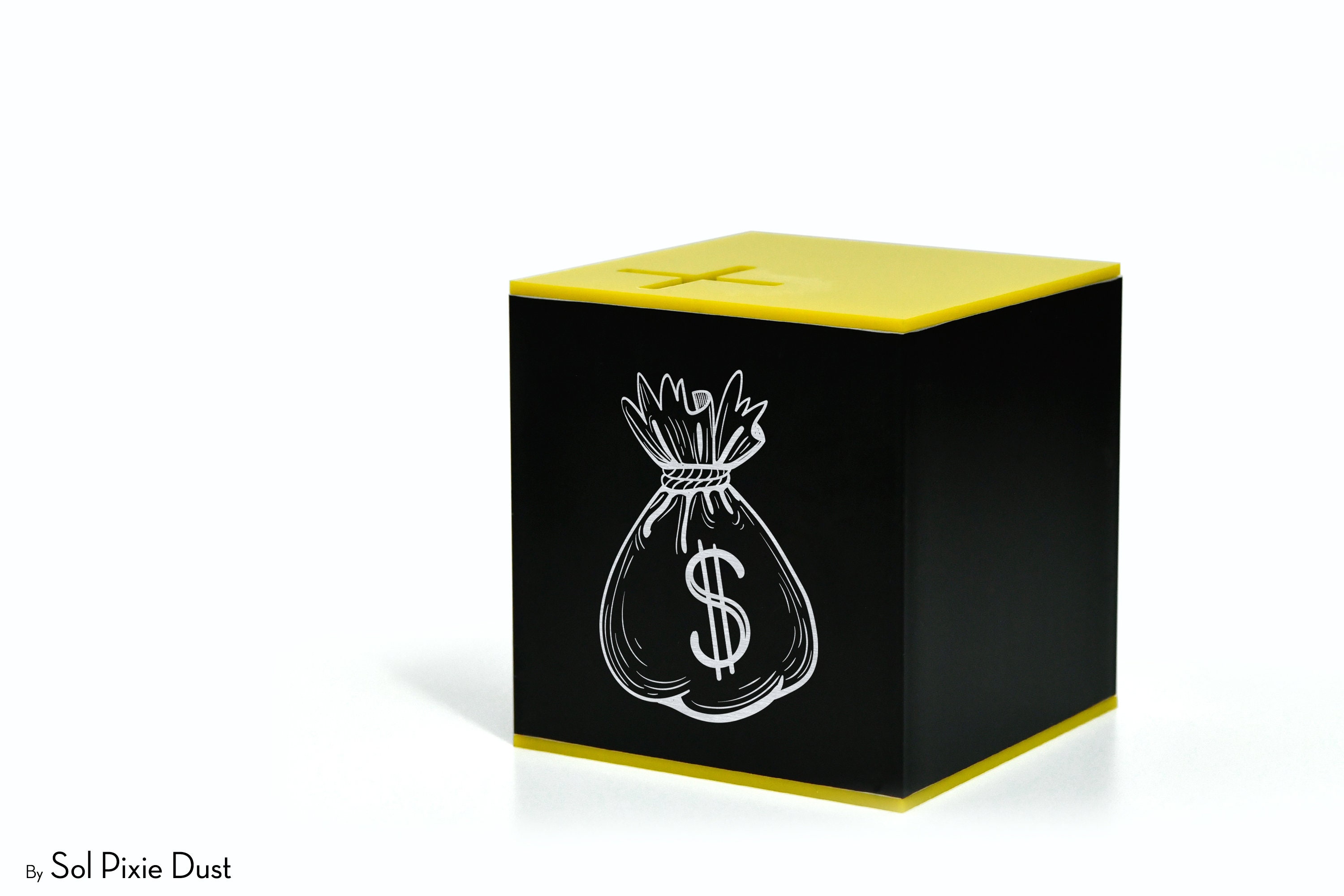 Machine Money Box Square Aluminum Money Box Square - Engraved Personalized Money Bank ...