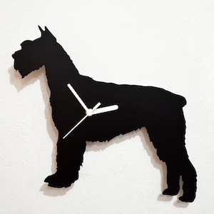 Giant Schnauzer Dog - Wall Clock Silhouette