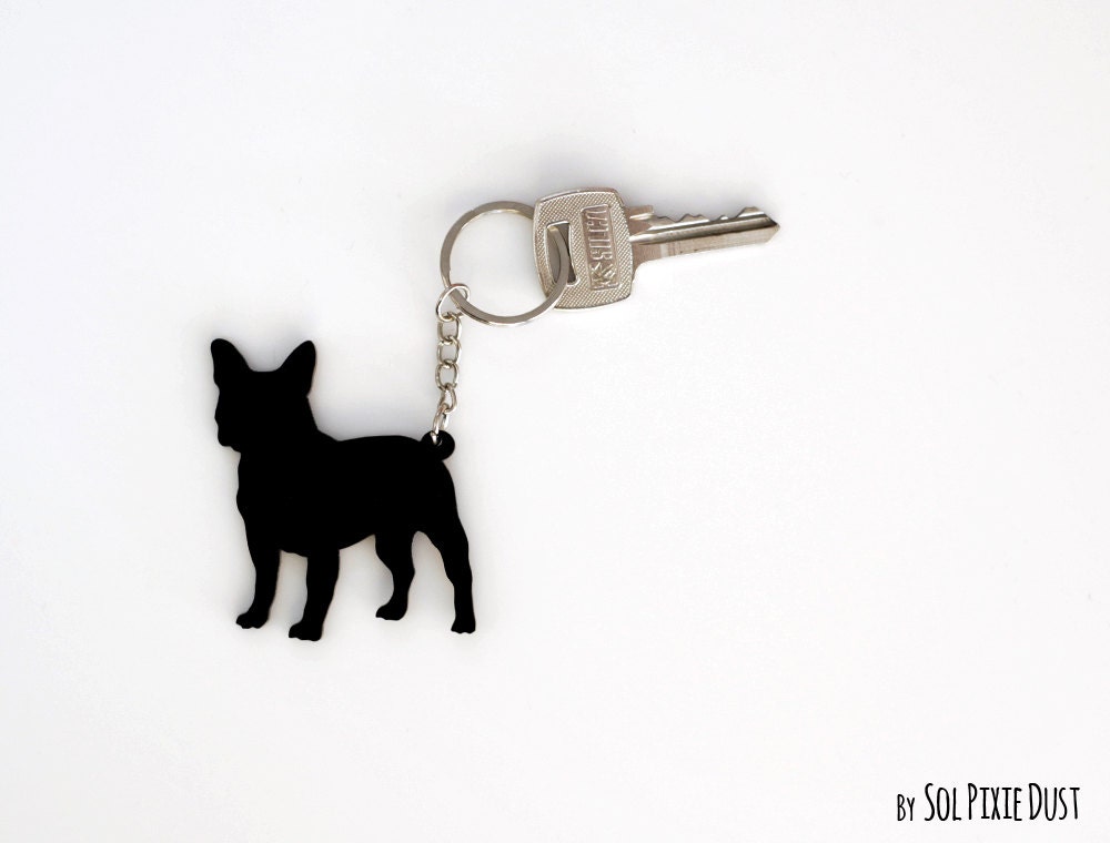 Details about French Bulldog Keychain Silhouette Details about French Bulldog Keychain Silhouette