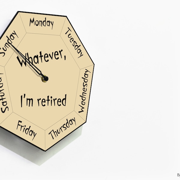 Large Wall Clock With Days of the Week Etsy UK