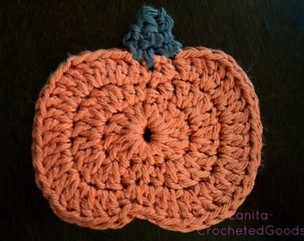 Crochet Pumpkin Coasters **MADE TO ORDER**
