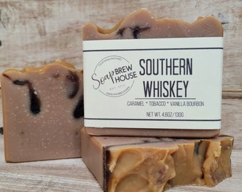 Southern Whiskey soap | mens grooming | cocktail lovers gift| groomsmen gift | fathers day | bachelor gift | Bourbon soap