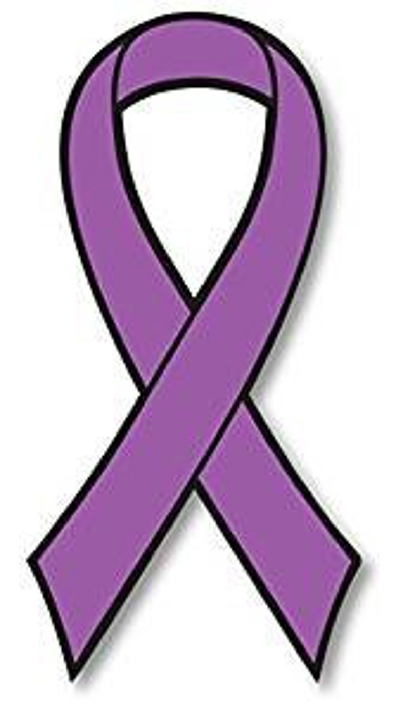 Beat cancer gift remission gift lavender ribbon universal Etsy