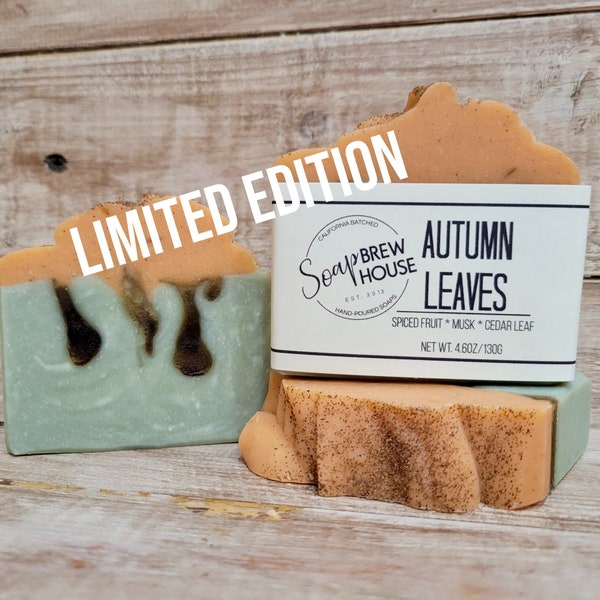 Autumn Leaves soap | natural soap | Fall scents | self care | stocking stuffers | bath and body gift