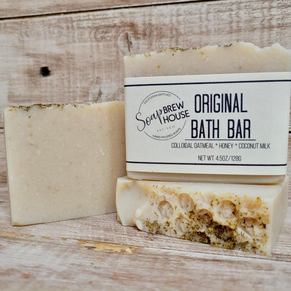 Original Bath Bar | honey | chamomile | coconut milk soap |  colloidal oatmeal soap nourishing bath soap