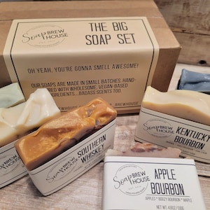 The Big Soap Set | Choose 6 soaps | Mens soap set | Groomsmen gifts | Father&#39;s Day gift | mens grooming gift set