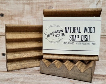 Wood Soap Dish | Washboard style |Soap Saver | Soap Tray | Natural Wood | Bath Accessory | Bathroom Decor