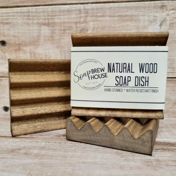 Wood Soap Dish | Washboard style |Soap Saver | Soap Tray | Natural Wood | Bath Accessory | Bathroom Decor